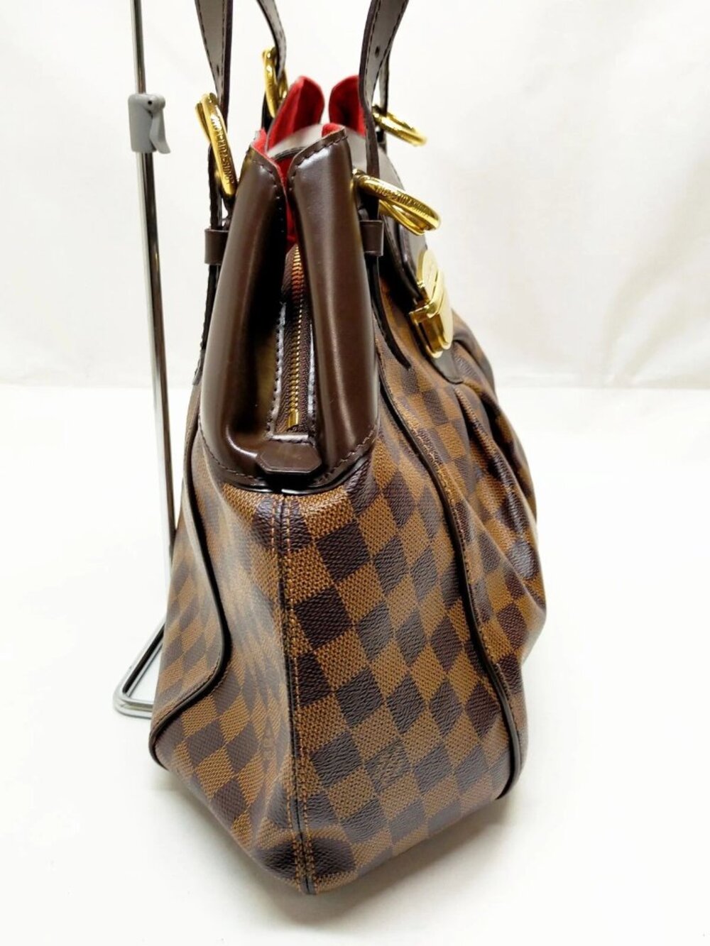 Authentic Louis Vuitton Sistina MM Damier Ebene Shoulder Bag LV Handbag - Picture 5 of 16